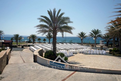 Ayia Marina Square with restaurant and cafe, Cyprus