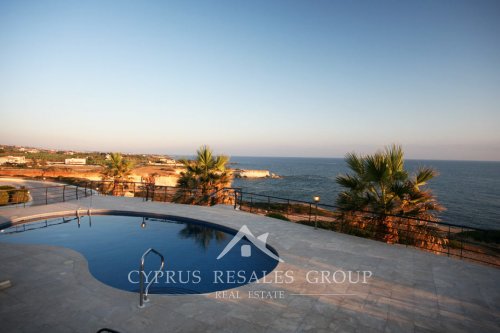 Front line villa view in Sea Caves, Paphos, Cyprus